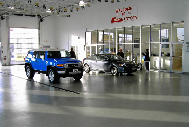 Dealership Showroom Floor Coating Services Dealership Showroom Floor Coating Services